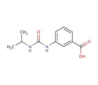 3-{[(isopropylamino)carbonyl]amino}benzoic acid - chemical structure image
