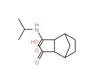 3-[(isopropylamino)carbonyl]bicyclo[2.2.1]heptane-2-carboxylic acid - chemical structure image