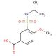 3-[(isopropylamino)sulfonyl]-4-methoxybenzoic acid - chemical structure image