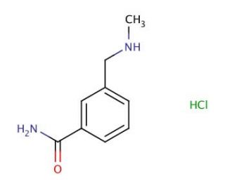 3-[(methylamino)methyl]benzamide hydrochloride - chemical structure image