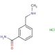 3-[(methylamino)methyl]benzamide hydrochloride - chemical structure image