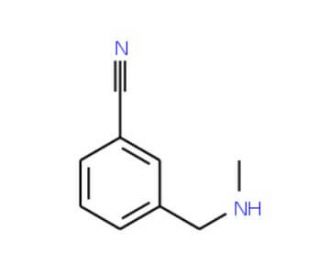 3-[(methylamino)methyl]benzonitrile (CAS 90389-96-1) - chemical structure image