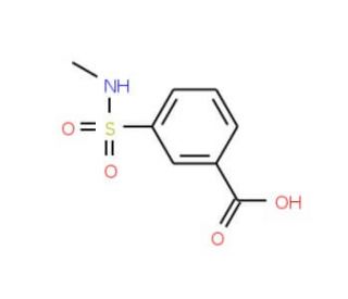 3-[(Methylamino)sulphonyl]benzoic acid (CAS 35623-11-1) - chemical structure image