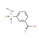 3-[(Methylamino)sulphonyl]benzoic acid (CAS 35623-11-1) - chemical structure image