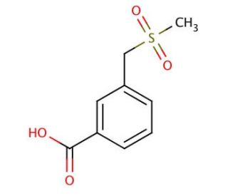 3-[(methylsulfonyl)methyl]benzoic acid - chemical structure image