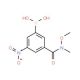 3-[(N-Methoxy-N-methylamino)carbonyl]-5-nitrobenzeneboronic acid (CAS 871332-84-2) - chemical structure image