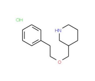 3-[(Phenethyloxy)methyl]piperidine hydrochloride - chemical structure image