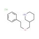 3-[(Phenethyloxy)methyl]piperidine hydrochloride - chemical structure image
