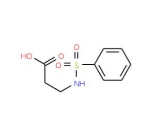 3-[(phenylsulfonyl)amino]propanoic acid (CAS 31867-78-4) - chemical structure image