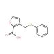 3-[(phenylthio)methyl]-2-furoic acid - chemical structure image