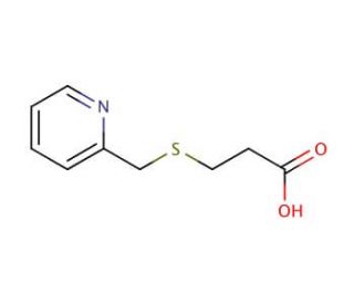 3-[(pyridin-2-ylmethyl)sulfanyl]propanoic acid - chemical structure image