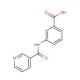 3-[(pyridin-3-ylcarbonyl)amino]benzoic acid - chemical structure image