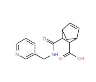 3-[(Pyridin-3-ylmethyl)-carbamoyl]-bicyclo[2.2.1]hept-5-ene-2-carboxylic acid - chemical structure image