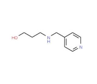 3-[(Pyridin-4-ylmethyl)-amino]-propan-1-ol (CAS 7251-62-9) - chemical structure image