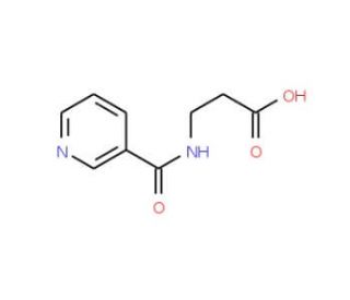 3-[(Pyridine-3-carbonyl)-amino]-propionic acid (CAS 17274-88-3) - chemical structure image