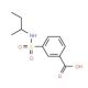 3-[(sec-butylamino)sulfonyl]benzoic acid (CAS 7326-76-3) - chemical structure image