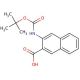 3-{[(tert-butoxy)carbonyl]amino}naphthalene-2-carboxylic acid - chemical structure image