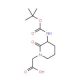 {3-[(tert-Butoxycarbonyl)amino]-2-oxopiperidin-1-yl}acetic acid (CAS 74411-97-5) - chemical structure image