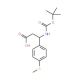 3-[(tert-Butoxycarbonyl)amino]-3-[4-(methylsulfanyl)phenyl]propanoic acid - chemical structure image