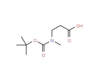 3-[(tert-Butoxycarbonyl)(methyl)amino]propanoic acid (CAS 124072-61-3) - chemical structure image