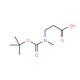 3-[(tert-Butoxycarbonyl)(methyl)amino]propanoic acid (CAS 124072-61-3) - chemical structure image