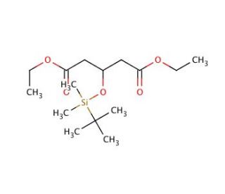 3-[(tert-Butyldimethylsilyl)oxy]pentanedioic Acid Diethyl Ester (CAS 91424-39-4) - chemical structure image