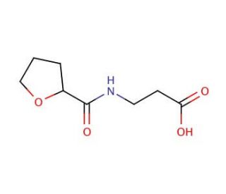 3-[(tetrahydrofuran-2-ylcarbonyl)amino]propanoic acid - chemical structure image