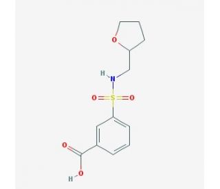 3-{[(tetrahydrofuran-2-ylmethyl)amino]sulfonyl}benzoic acid (CAS 603118-19-0) - chemical structure image