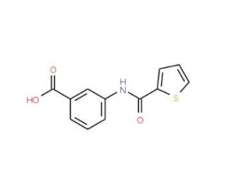 3-[(thien-2-ylcarbonyl)amino]benzoic acid (CAS 24341-72-8) - chemical structure image