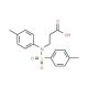 3-[(Toluene-4-sulfonyl)-p-tolyl-amino]-propionic acid (CAS 101585-37-9) - chemical structure image