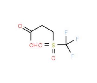 3-[(trifluoromethyl)sulfonyl]propanoic acid - chemical structure image