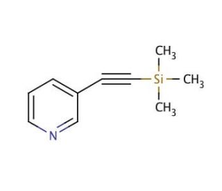 3-[(Trimethylsilyl)ethynyl]pyridine (CAS 80673-00-3) - chemical structure image
