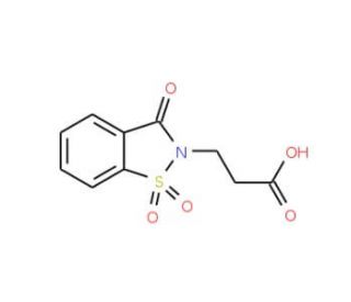3-(1,1,3-Trioxo-1,3-dihydro-1lambda*6*-benzo[d]isothiazol-2-yl)-propionic acid - chemical structure image