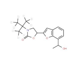 3-(1,1-Dimethylethyl-d9)-5-[7-(1-hydroxyethyl)-2-benzofuranyl]-2-oxazolidinone - chemical structure image