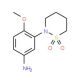 3-(1,1-Dioxo-1lambda*6*-[1,2]thiazinan-2-yl)-4-methoxy-phenylamine - chemical structure image