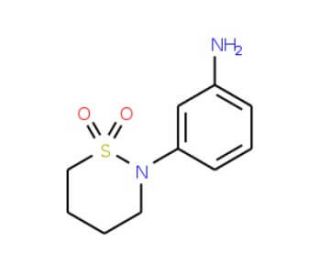 3-(1,1-Dioxo-1lambda*6*-[1,2]thiazinan-2-yl)-phenylamine - chemical structure image