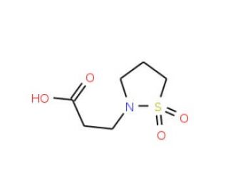3-(1,1-dioxo-1&lambda;{6},2-thiazolidin-2-yl)propanoic acid - chemical structure image