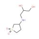 3-(1,1-Dioxo-tetrahydro-1lambda*6*-thiophen-3-yl-amino)-propane-1,2-diol (CAS 305855-91-8) - chemical structure image