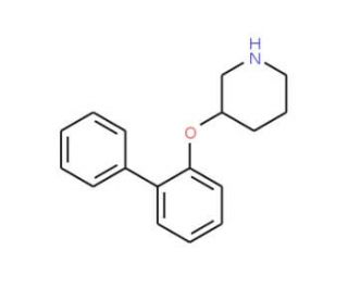 3-([1,1&prime;-Biphenyl]-2-yloxy)piperidine - chemical structure image