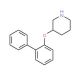3-([1,1′-Biphenyl]-2-yloxy)piperidine - chemical structure image