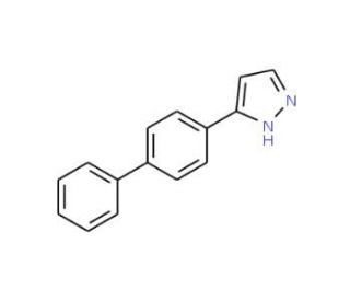 3-[1,1&prime;-Biphenyl]-4-yl-1H-pyrazole - chemical structure image