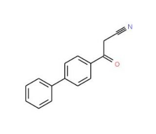 3-[1,1&prime;-Biphenyl]-4-yl-3-oxopropanenitrile (CAS 78443-35-3) - chemical structure image