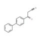 3-[1,1′-Biphenyl]-4-yl-3-oxopropanenitrile (CAS 78443-35-3) - chemical structure image