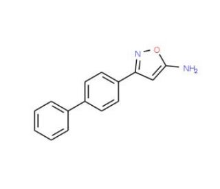 3-[1,1&prime;-Biphenyl]-4-yl-5-isoxazolamine - chemical structure image