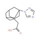 (3-[1,2,4]Triazol-1-yl-adamantan-1-yl)-acetic acid - chemical structure image