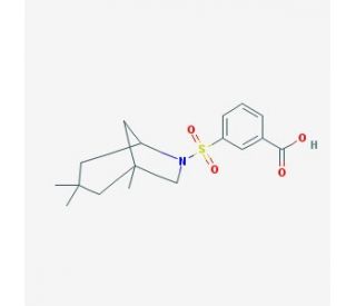 3-(1,3,3-Trimethyl-6-aza-bicyclo[3.2.1]octane-6-sulfonyl)-benzoic acid - chemical structure image