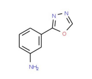 3-(1,3,4-oxadiazol-2-yl)aniline (CAS 5378-35-8) - chemical structure image