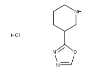 3-(1,3,4-oxadiazol-2-yl)piperidine (CAS 1082574-86-4) - chemical structure image
