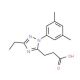 3-[1-(3,5-Dimethylphenyl)-3-ethyl-1H-1,2,4-triazol-5-yl]propanoic acid - chemical structure image
