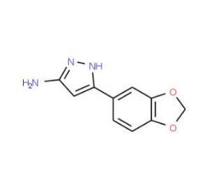3-(1,3-Benzodioxol-5-yl)-1H-pyrazol-5-amine - chemical structure image